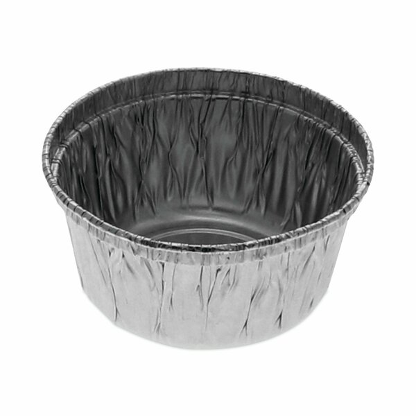 Pactiv Evergreen Aluminum Take-Out Container, 4 oz, 2.94 in. Diameter x 1.66 in.h, Silver, 1000PK PAC 42330